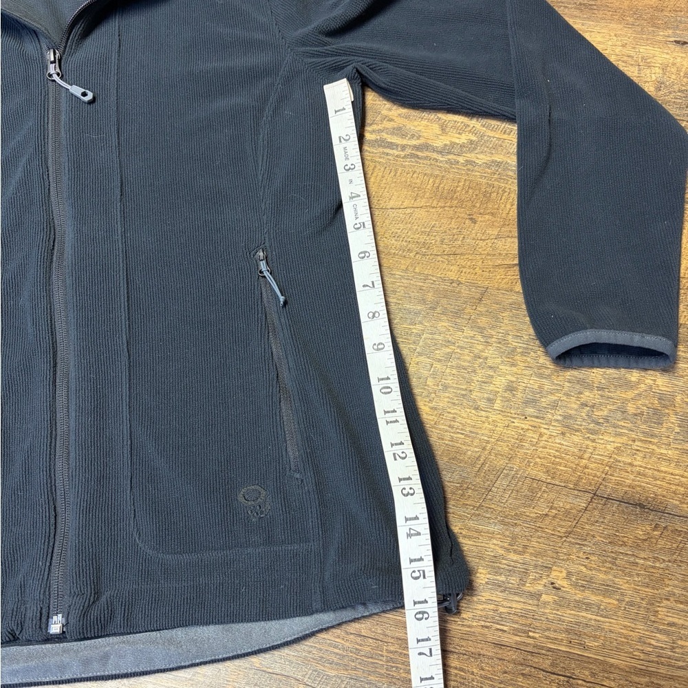 Mountain Hardwear Fleece Full Zip Jacket Women's Medium Outdoor Black Gray - Picture 5 of 13